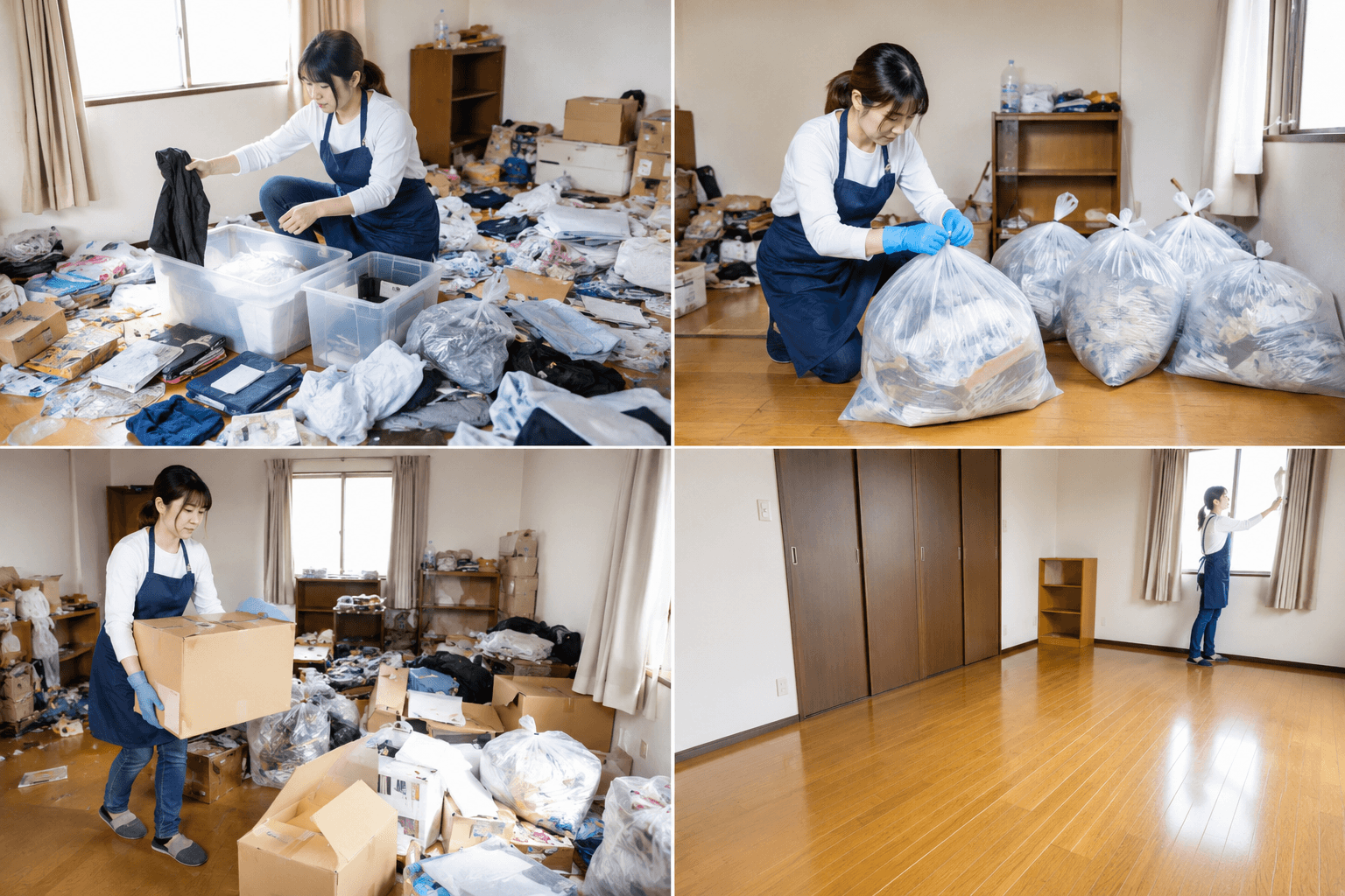 自力でゴミ屋敷を片付ける際の手順