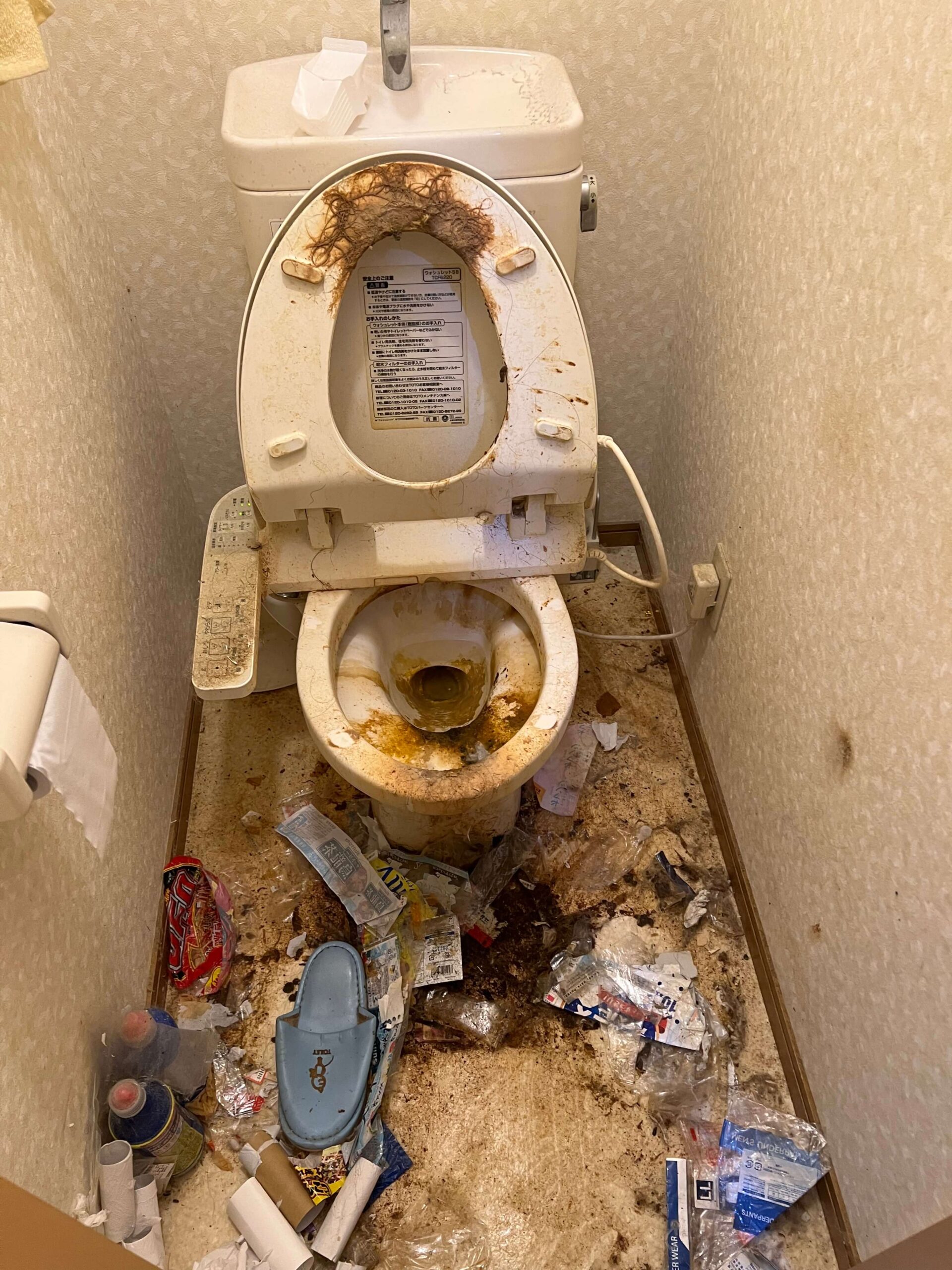 仙台市宮城野区でのゴミ屋敷片付け・ハウスクリーニング前①