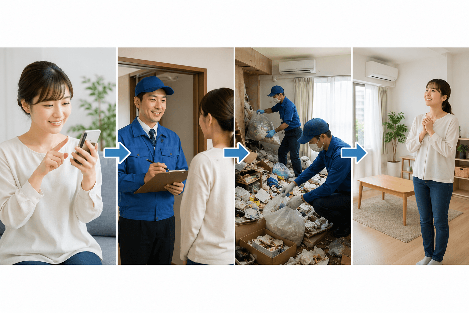 杉並区でゴミ屋敷片付け業者を利用する流れ