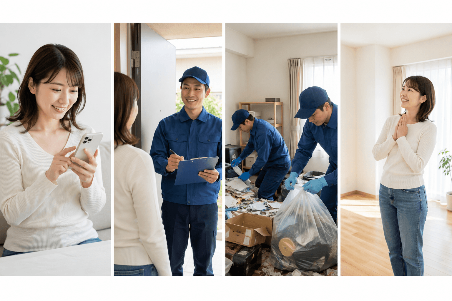 船橋市で片付け業者を利用する流れ
