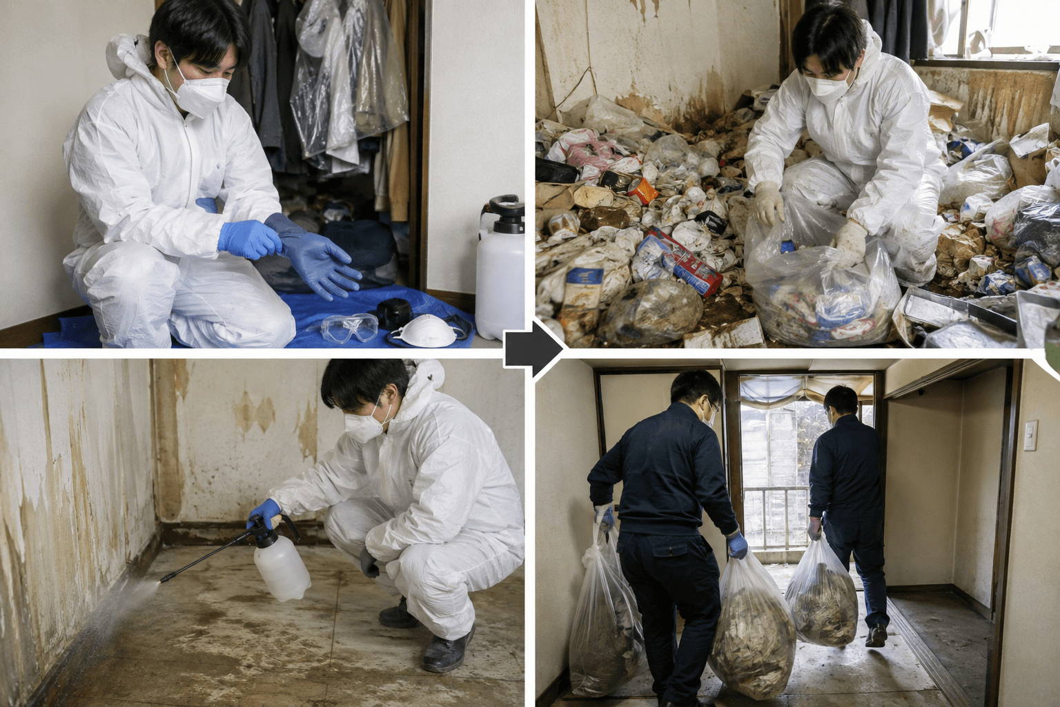 ネズミがいるゴミ屋敷を片付ける手順
