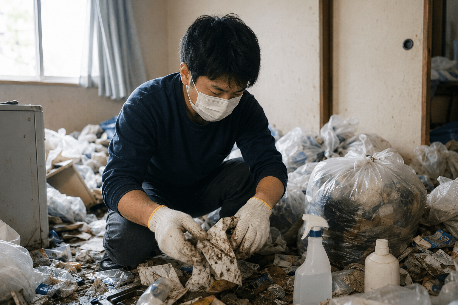 ネズミがいるゴミ屋敷を自力で片付ける際の注意点