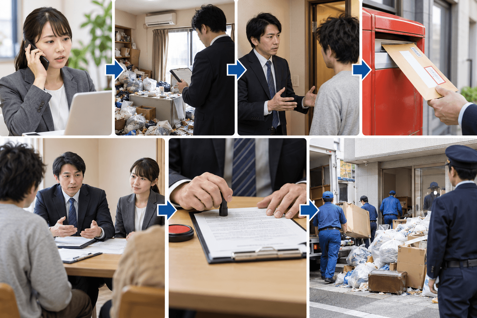 ゴミ屋敷の入居者を退去させるまでの流れ【7ステップ】